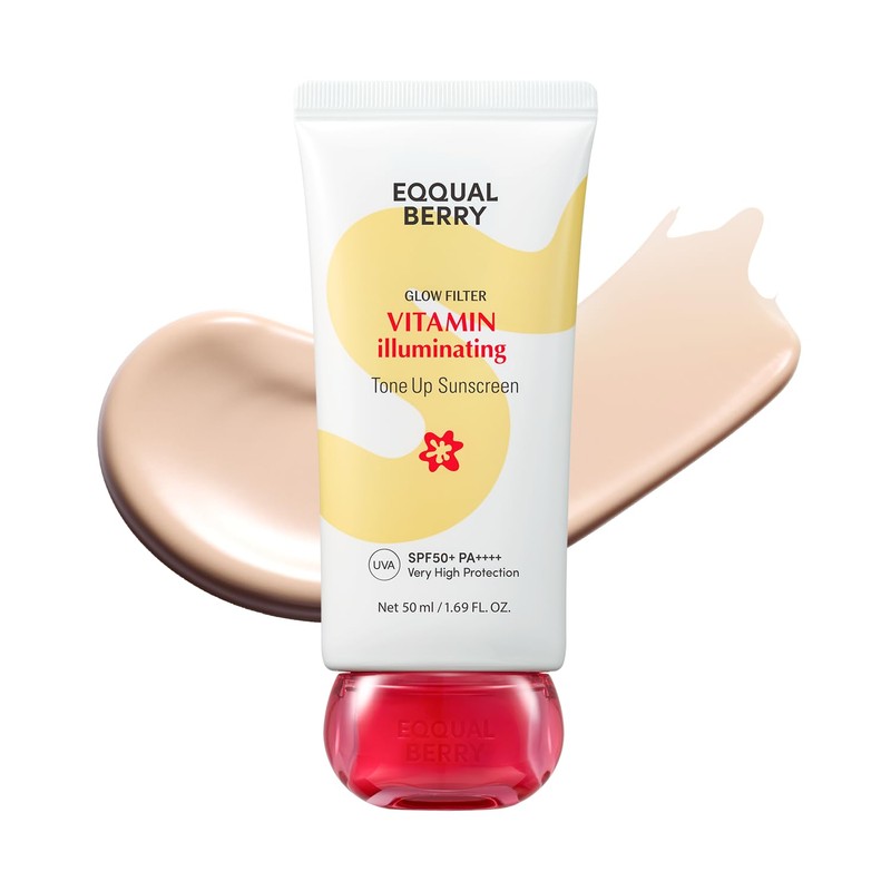 EQQUALBERRY Protector Solar Facial con Color SPF 50+ PA++++ Glow