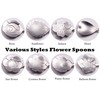 Flower Spoon Coffee Teaspoon Set, ESRISE Stainless Steel Tea Spoon