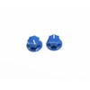 KAISH 10pcs Blue Mini MXR Style Skirted AMP Knob Brass