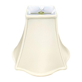 Royal Designs, Inc. Fancy Square Bell Basic Lamp Shade, BSO-702-10EG, 4 x 10 x 8.5, Eggshell
