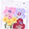 Baluue 2 Sheets 24pcs Dried Flowers Face Sticker Facial Stickers