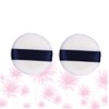 FOMIYES 2pcs Soft Round Powder Puff Cosmetics Tool Dual Sided
