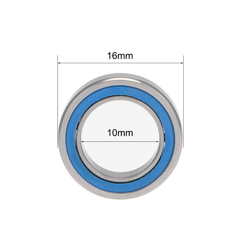 sourcing map MR1016-2RS Deep Groove Ball Bearings 10mm x 16mm