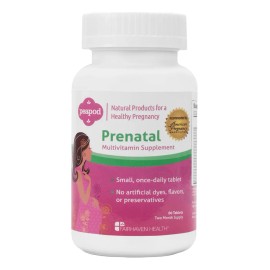 Fairhaven Health PeaPod Prenatal Multivitamin 60 Tabletas - Suplemento Multivitamnico Prenatal Completo con cido Flico, Hierro y DHA para Embarazo... 