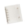 ISHR Seal Notebook, Transparent M5, Binder, Sticker Notebook, Removable, Clear