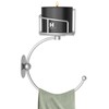 Zylbb Modern Hand Towel Holder with Candle Holder for Wall,