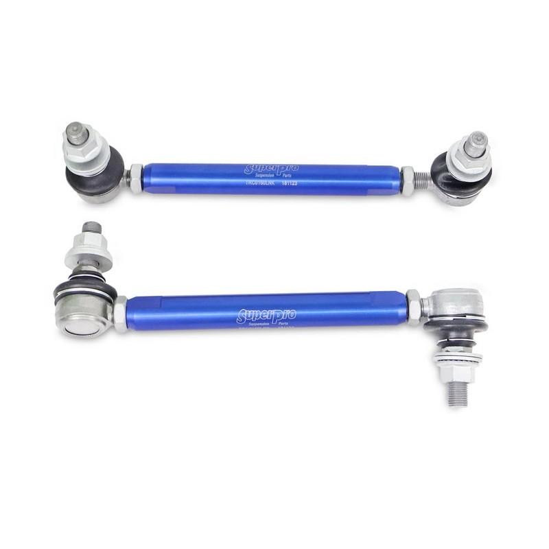 SuperPro Heavy Duty Sway Bar Adjustable Link Kit Front Compatible