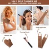 Selbstbräuner Handschuh Kit - 3 Pack Handschuh Selbstbräuner Bräunungshandschuh für