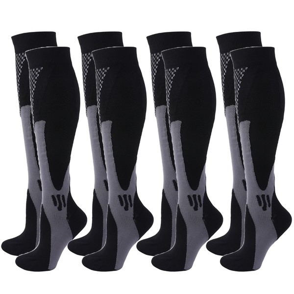 4/6 Pairs Compression Socks for Women Men Circulation-Best Support for