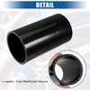 uxcell 3" ID 6" Length 4-Ply Reinforced High Temp Straight