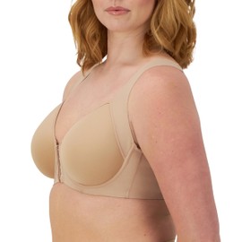 Bali Women's One Smooth U Posture Boost w/EverSmooth Back Underwire Bra, Nude, 38D