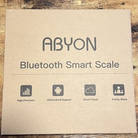 ABYON Bluetooth Smart Bathroom Scales for Body Weight Digital Body Fat Scale NEW