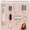 Secador De Pelo 8 En 1 Profesional Cepillo Rizador Seguridad