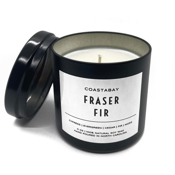 CoastaBay Apples & Maple Bourbon Candle | Natural Soy, Highly Scented Fall and Christmas Candles, Long Lasting 45 Hour Non-Toxic Burn, Minimalistic & Modern Design, Hand Poured in The USA – 7.1oz