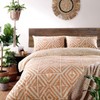 furn. Tanza Duvet Cover and Pillowcase Set, Terracotta, Double