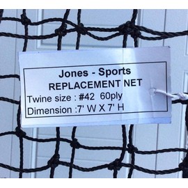 Safety Screen NET ONLY for Softball, Baseball, Youth Sports, Professional Sports, (#42 (60 PLY), Softball Screen)