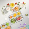 Bakpoco - Placa dividida de acero inoxidable para niños pequeños,