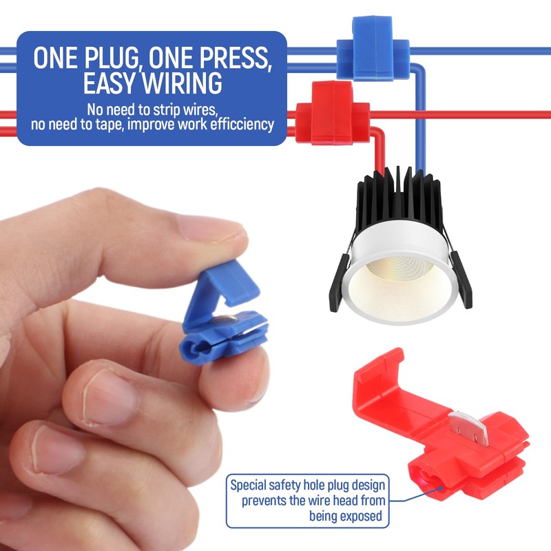 Pack of 100 Junction Connectors, Power Thief Car Red and