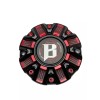 Ballistic Off-Road Gloss Black/Red Wheel Center Cap CAP OR-D2 CAP