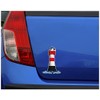 Samunshi® Sticker Lighthouse Red Sand German Bay Beacon 10 x