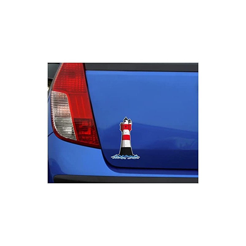 Samunshi® Sticker Lighthouse Red Sand German Bay Beacon 10 x