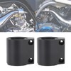 2pcs 1in High Temp Exhaust Clamp Aluminum Butt Joint Exhaust