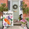 zeevly Easter Gnomes Garden Flag 12x18 Inch Double Sided Carrot