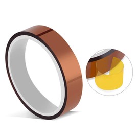 Heat Insulation Tape, High Temperature Tape, Insulation, Heat Resistant, Polyimide Tape, 250°C, High Temperature Resistant Tape (Width 0.4 inches (10 mm) x Length 99.4 ft (33 m), Gold Finger Tape for