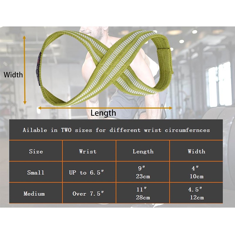 MOOCY Figure 8 Lifting Straps-Weightlifting Straps,Deadlifts - Deadlifting Straps,Lifting Straps,Wrist