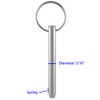 4 Pack Quick Release Pins, Diameter 5/16"(8mm), Usable Length: 2-1/4"(57mm),