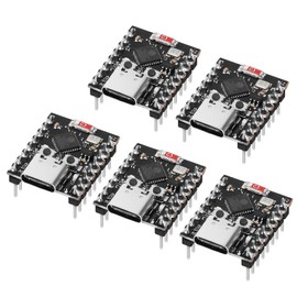 ESP32 ESP32-C3 Development Board, USB C Supermini ESP32 C3 2.4GHz Wi-Fi & Bluetooth 5.0 Pre-Soldered Pins Development Board for Arduino, 5PCS