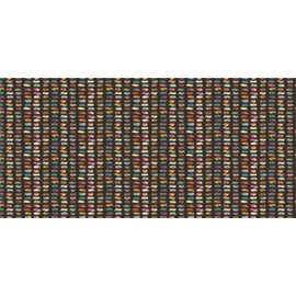 Ambesonne Fashion Pencil Pen Holder, Retro Design of Women Shoes and Bags on a Background of Polka Dots, Ceramic Pencil Holder for Desk Office Accessory, 3.6" X 3.2", Charcoal Grey Multicolor