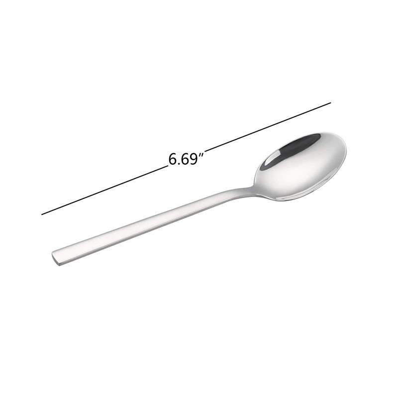 Nesmilers 12 Pieces Dessert Spoon, Stainless Steel Teaspoons Set