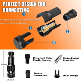 16 Pack of Low Voltage Wire Connectors 12-16 Gauge Landscape Lighting Cable Connectors for Landscape Path Lights Outdoor Lighting