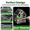 Acrylic Jumping Spider Enclosure with Magnetic Front Door - 360°
