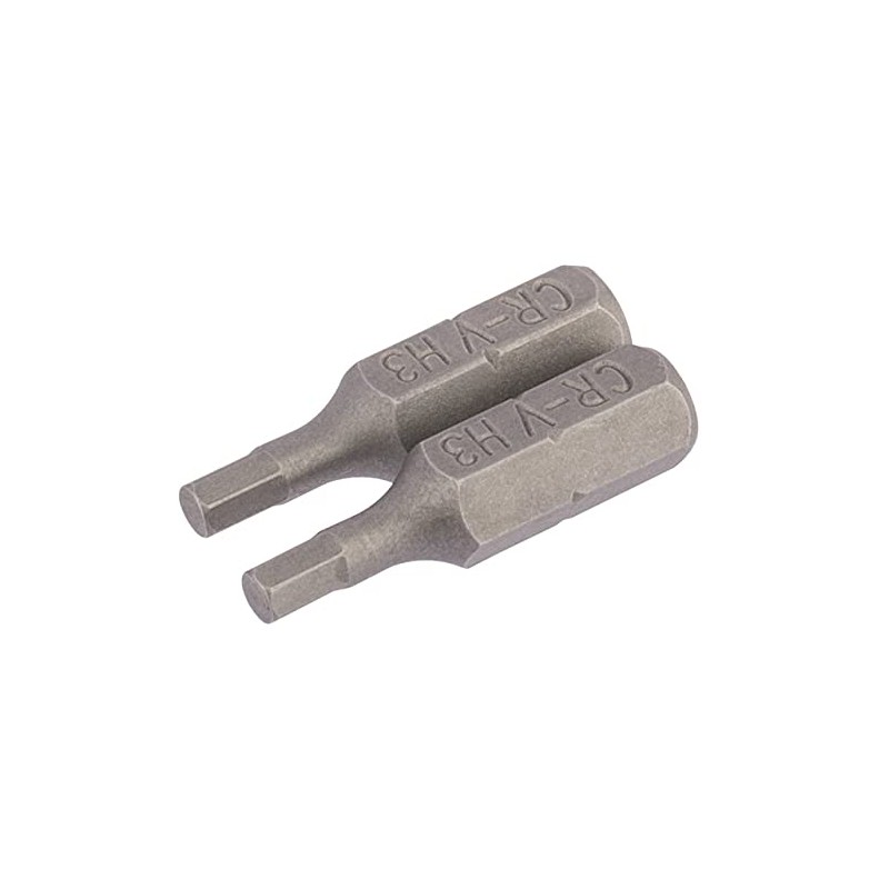 Draper 63962 3mm 1/4" hex. hexagonal insert bit 25mm long