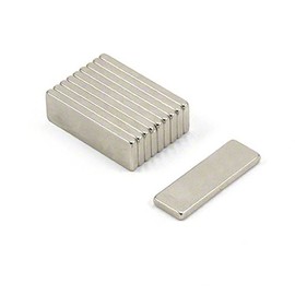 N35 Neodymium Magnet for Arts, Crafts, Model Making, DIY, Hobbies, Office and Home - 25mm x 8mm x 2mm - 2.1kg Pull - Pack of 100
