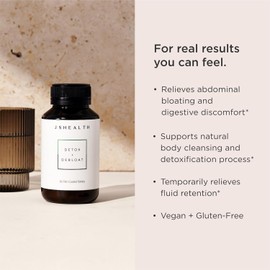 Liver Detox & Debloat Supplement Pills with Milk Thistle Turmeric Fennel Liver Health Cleanse Formula 60 Tablets Natural Support for Digestion