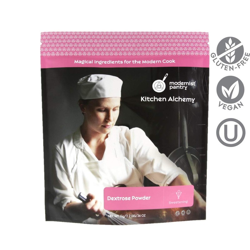 Pure Dextrose Powder Vegan Gluten-Free OU Kosher Certified - 1kg/2.2lbs/36oz