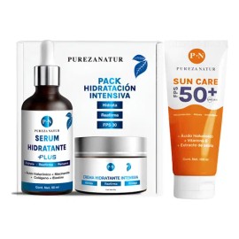 Kit Pureza Natur Protector Solar  Pack Hidratante Serums                                                                                              