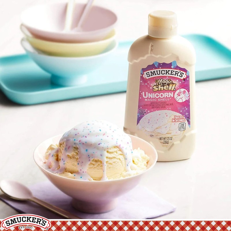 Smuckers Unicorn Magic Shell Smucker`s Topping Freezes In Seconds (1)