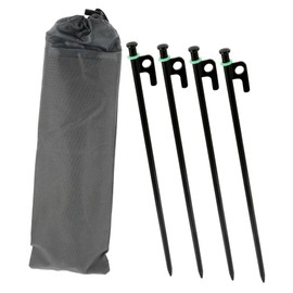 KOMBIUDA 1set Metal Tent Stakes with Heavy Duty Ground Pegs for Camping Outdoor Accessory Kit Tent Support for Wind Resistance