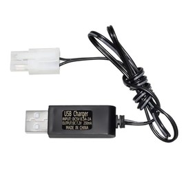 7.2V USB Charger Battery Charging Cable for Various Devices of Remote Control Toys Such as Remote Control Cars, Trucks, Ships, Aircraft, Helicopters, Gliders, etc（KET-2P）