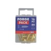 ForgePack Wood Screws - Solid Brass | 1" x 8