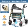 HOMLAND Rollator Walkers for Seniors with Seat, 8" All Terrain