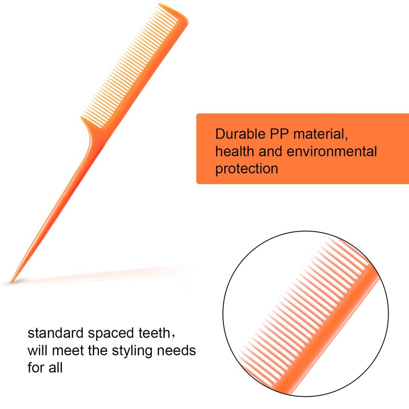 Yaomiao 24 Pcs Rat Tail Combs for Woman Parting Combs