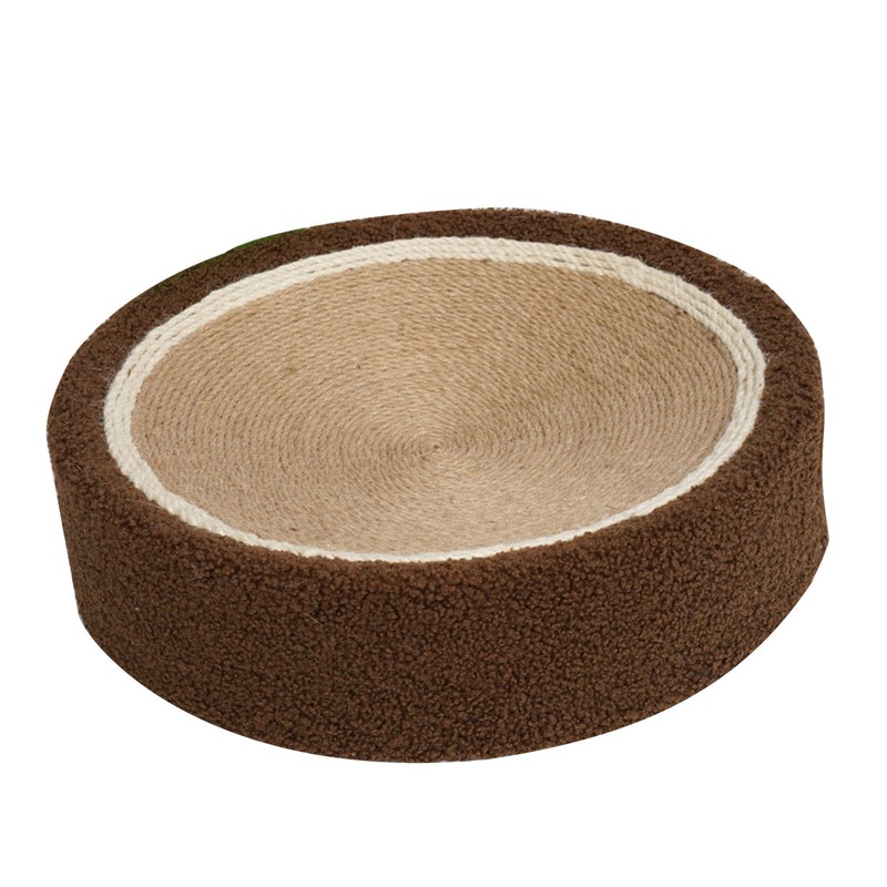 Round Cat Scratch Bowl Scratch Resistant Comfortable Sisal Lasting Cat