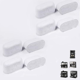 7313285779 Coffee Filter Replacement for Delonghi Espresso Machine, Activated Charcoal Water Filter,8 Pack, 1.85x0.79x0.98in, Compatible with Delonghi Coffee Maker