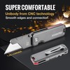 WORKPRO Premium Titanium Utility Knife, CNC Unibody, Lightweight Aluminium Handle