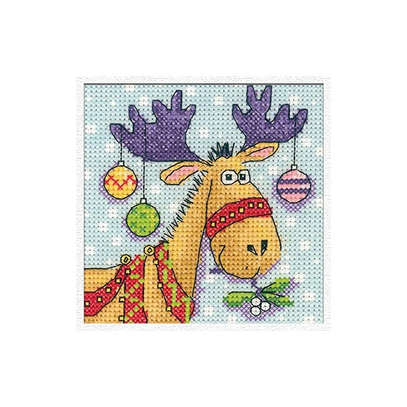 Reindeer Card Cross Stitch Kit